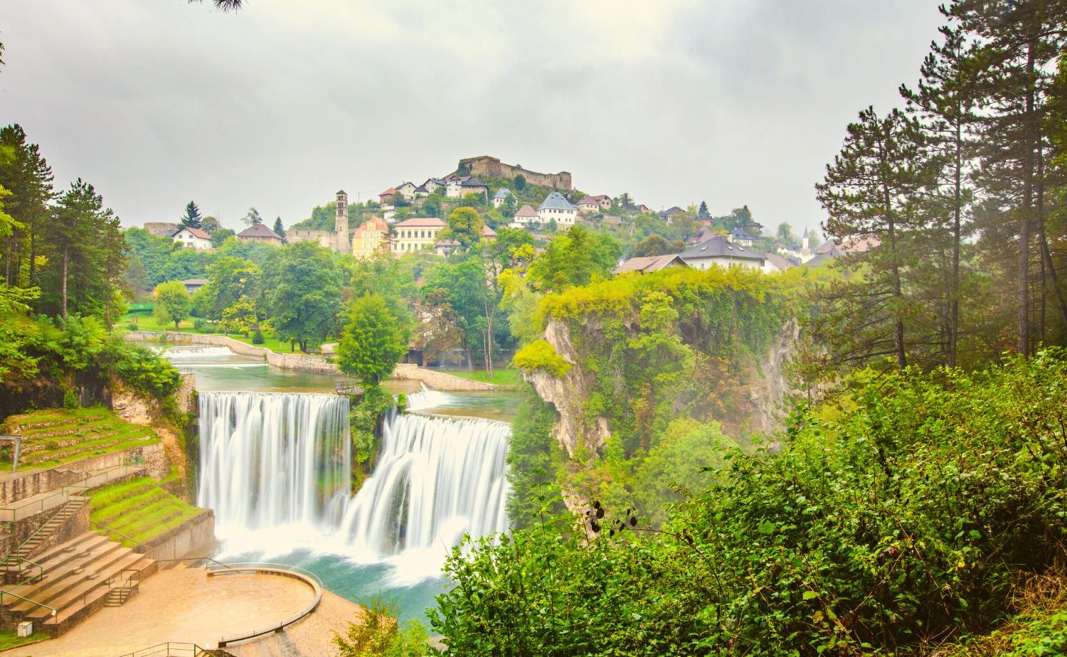 Jajce Waterfall