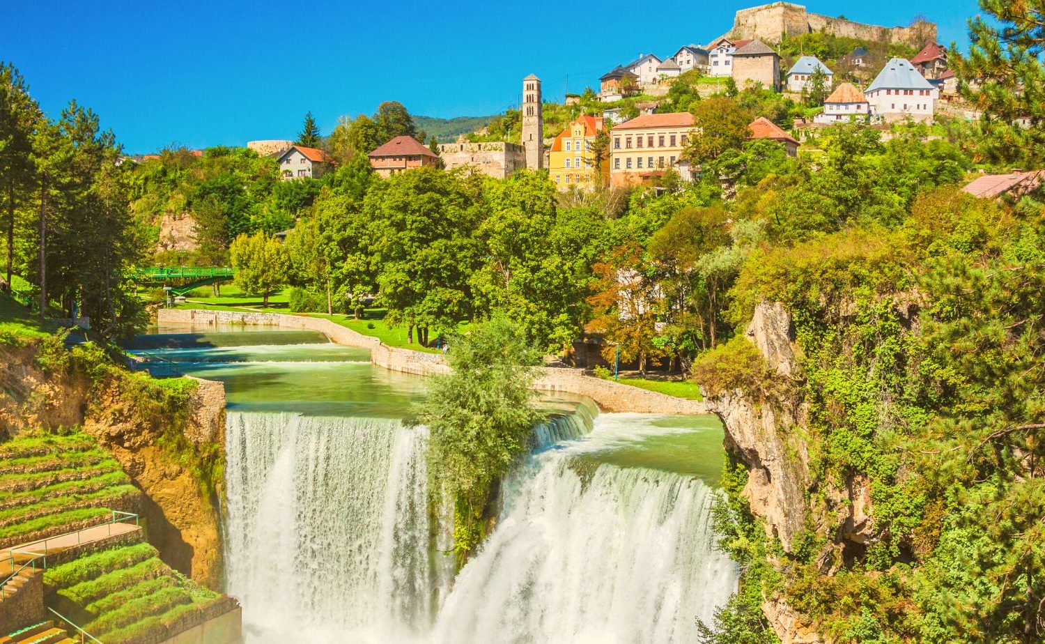 Jajce Waterfall